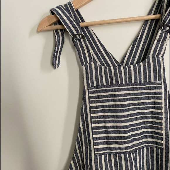 Blue Striped Overall Shorts / Rhythm - Picture 5 of 11